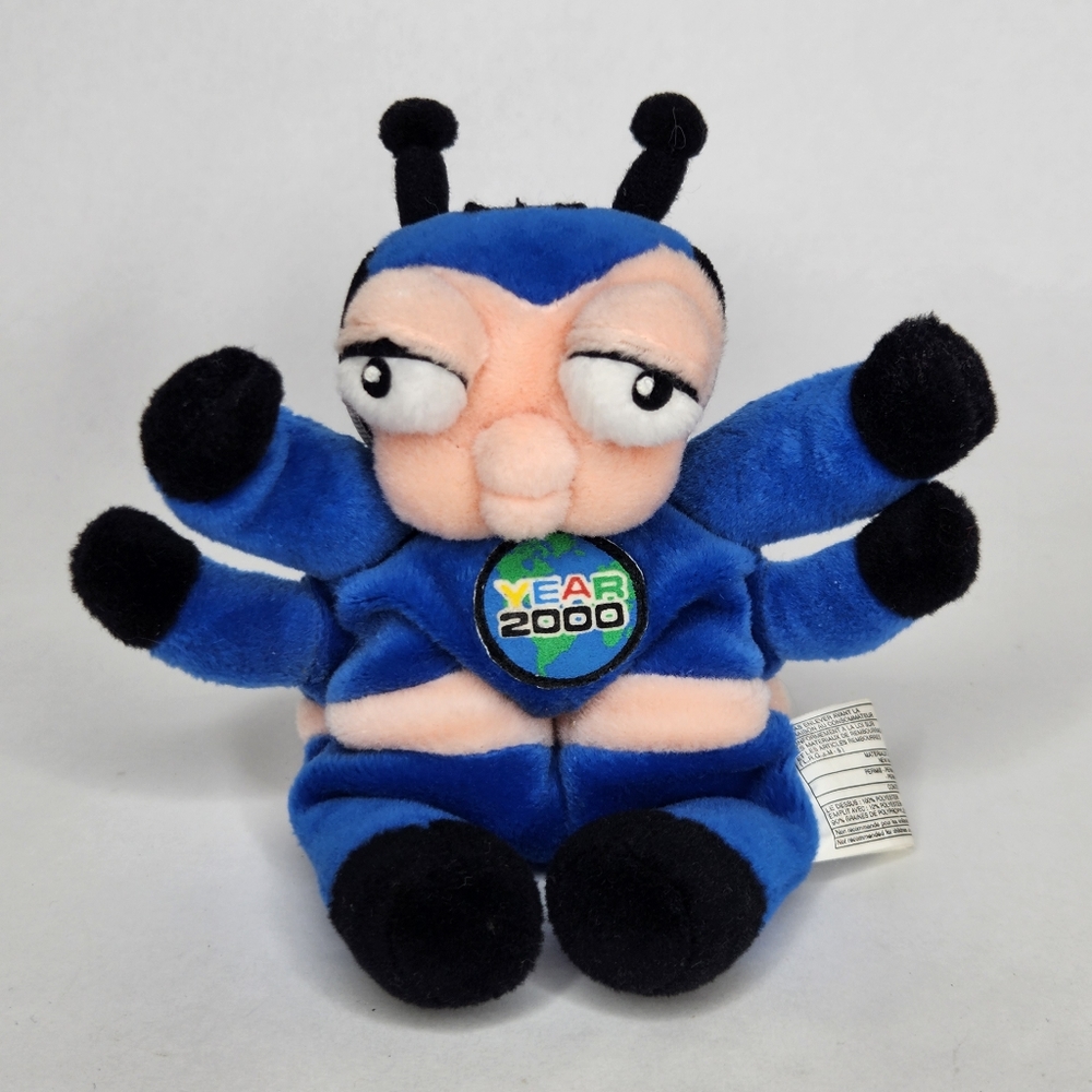 Year 2000 Millenium Bug y2k beanie Plush Bean Bag Character